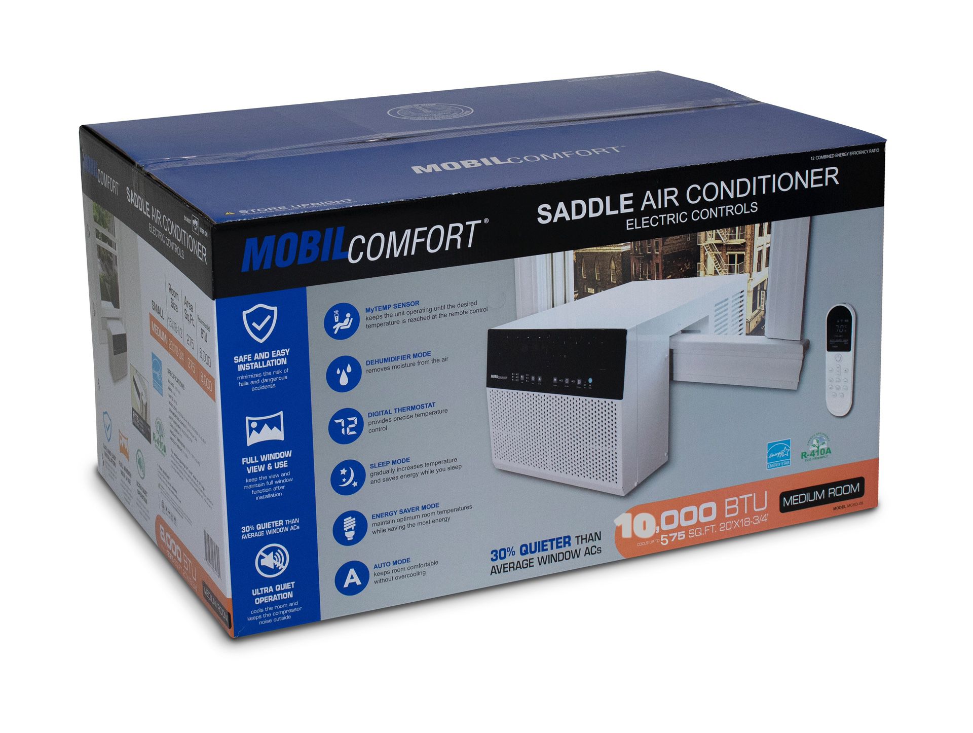 MobilComfort 10,000 BTU Energy Star over The Window Sill Air Conditioner&Heater
