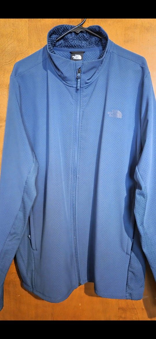 The North Face Futurefleece Full Zip Fleece Sweater Jacket-Blue-Green