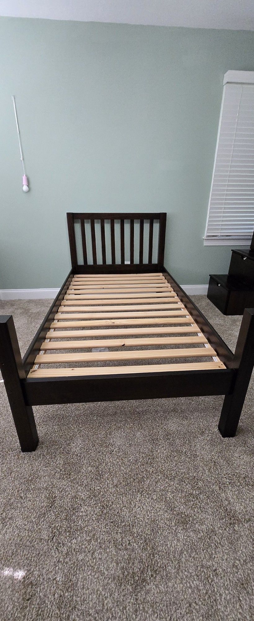 Twin size Bunk bed with storage steps.