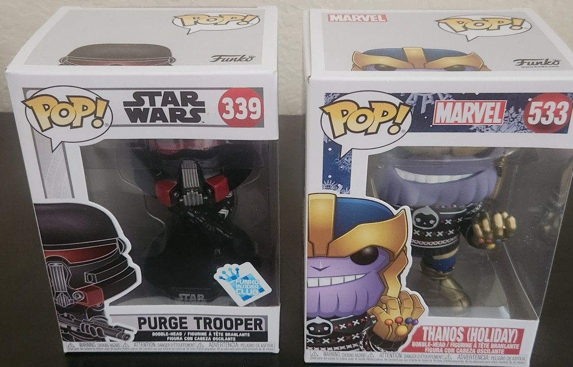2 Funko Pops New