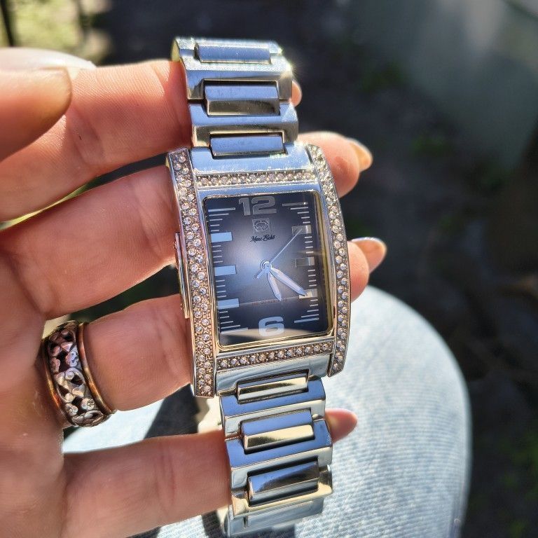 Vintage MARC EKCO Mens Quartz watch with a Stainless Steel Strap - Brand New- Works