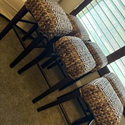 Seagrass Backless Counter Stool