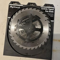 Avanti 10” x 32 Teeth Carbide Tipped Saw Blade General Purpose 6000 RPM NEW!