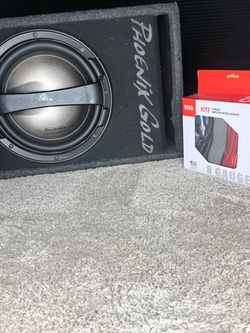 Phoenix Gold Subwoofer in Box with Boss Amp Kit