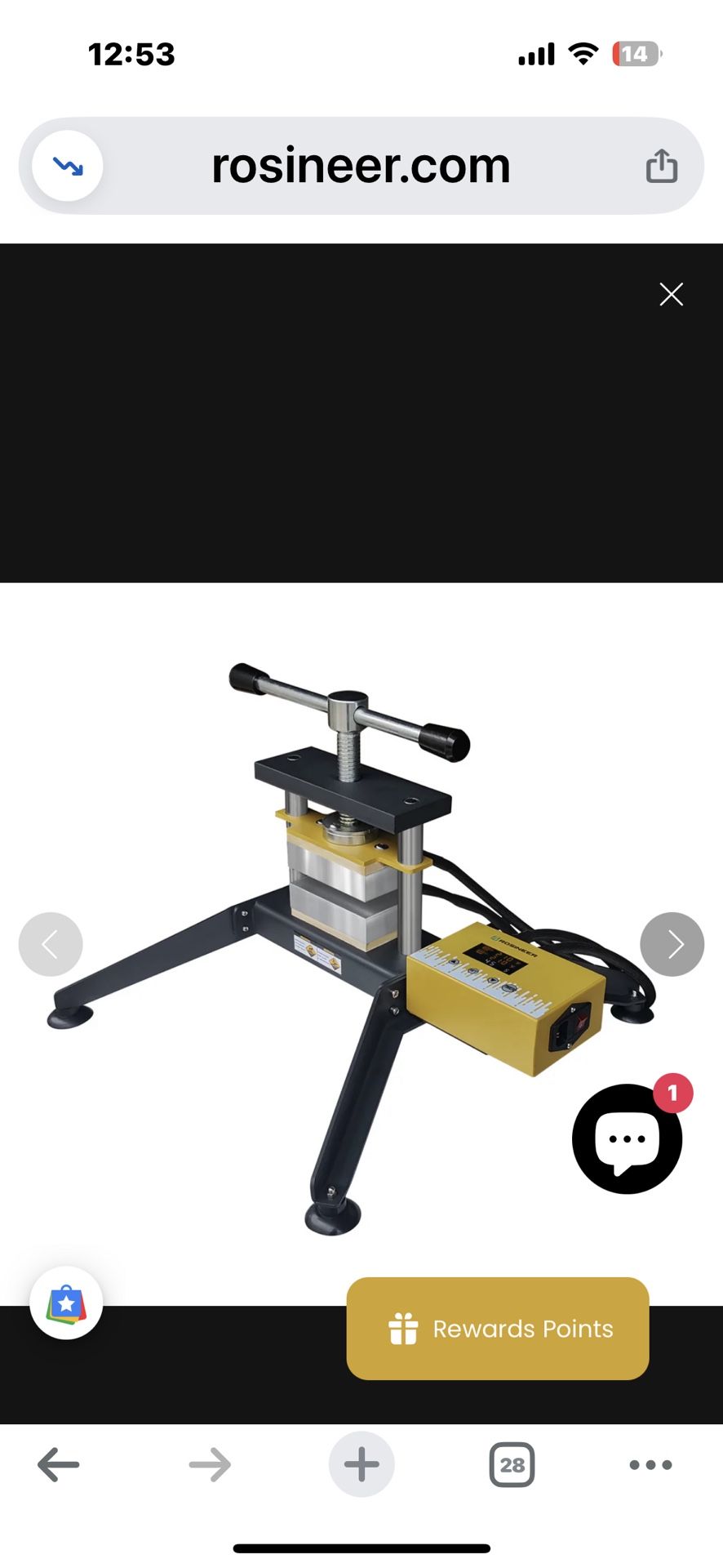 NEW Rosineer GRIP Twist Rosin Press, 2.5 Ton L@@K Perfect