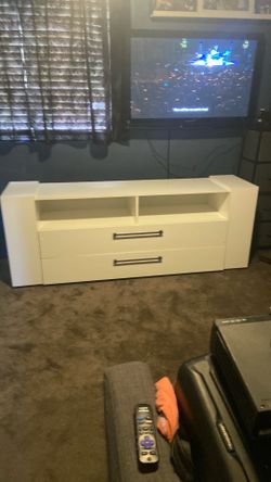 2 Drawer Dresser w/ Side Shelves.