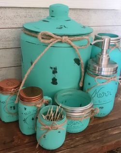 Mason jar kitchen set