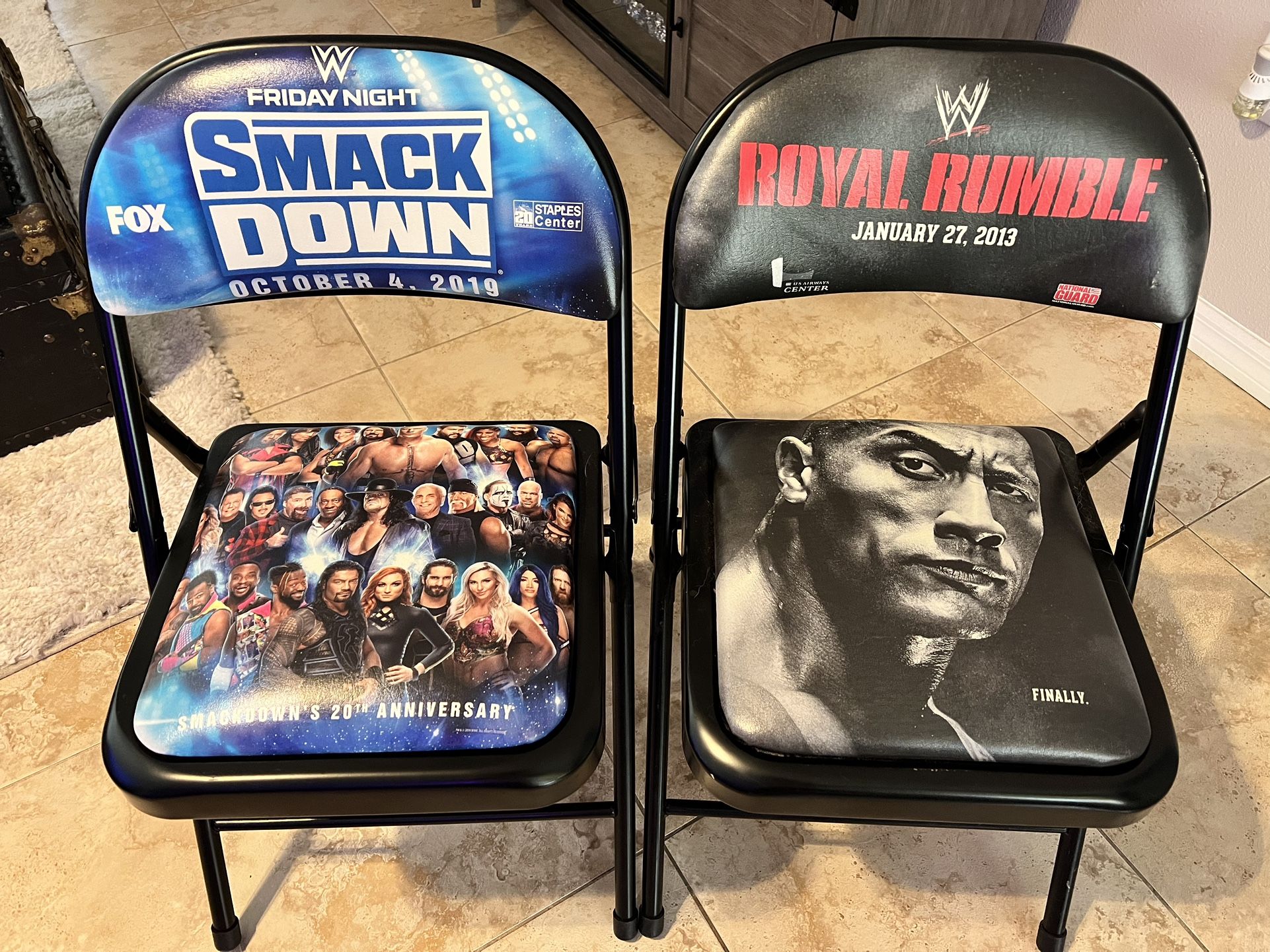 Rare WWE ringside Chairs!