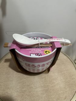 Hello Kitty Noodle Bowl (Chopsticks & Spoon)