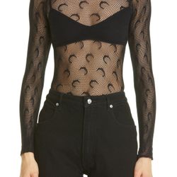 Marine Serre Moon Fishnet Top medium 