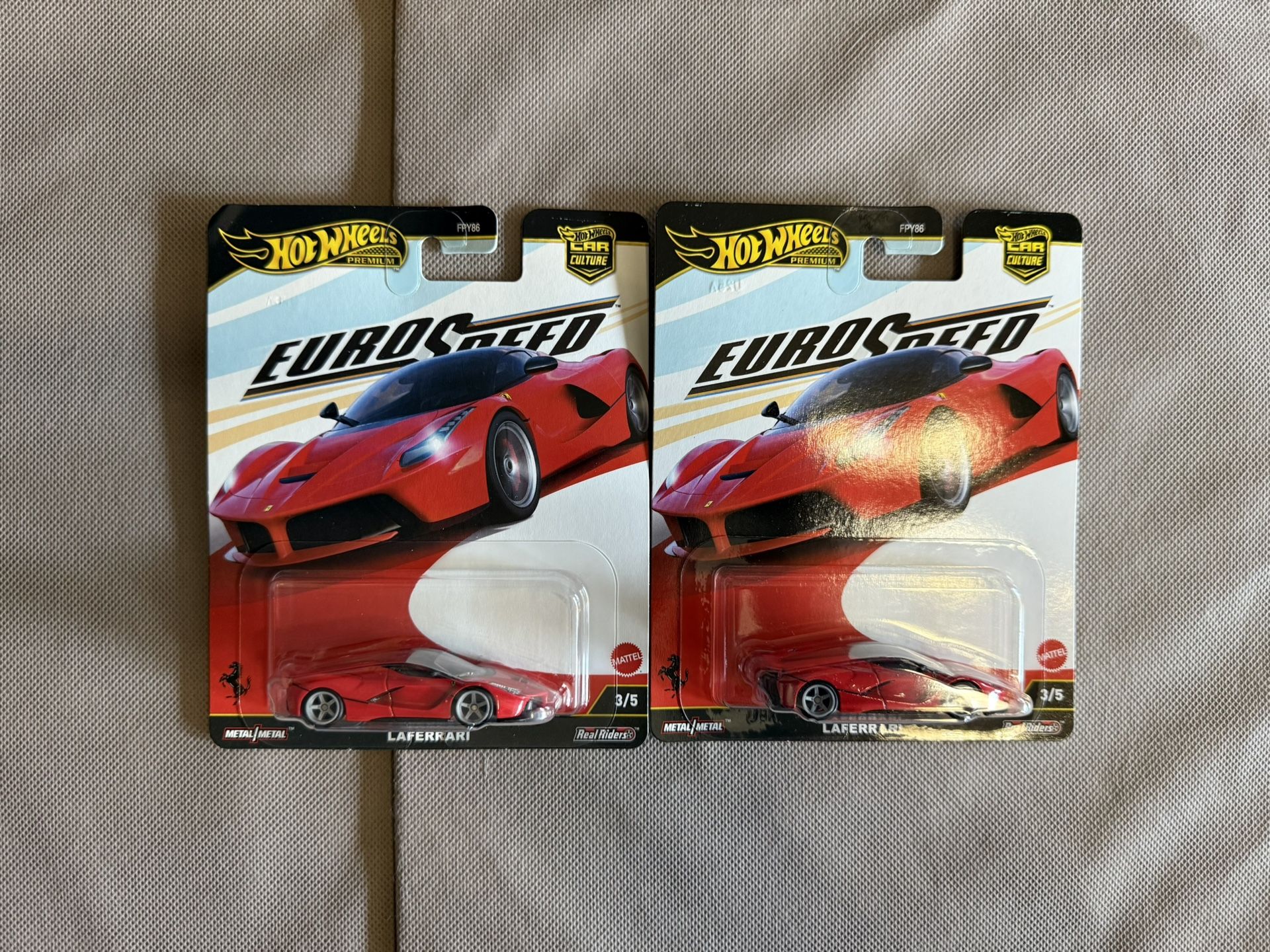 Hot Wheels Car Culture Euro Speed LaFerrari (Lot of 2)