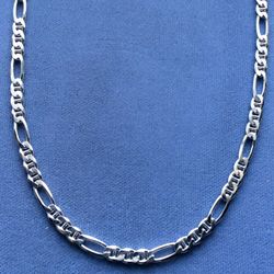 20” Solid Steeling Silver Necklace *Unisex* 5mm Unique Style* Ship Nationwide Or Pickup Boca Raton 