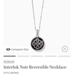 Interlok Noir Reversible Necklace, Earrings and Bracket Set