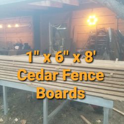 Small Mill Cedar Fence 1x6x8