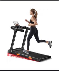 Black Folding 3-in-1 Walking Pad Treadmill w/ 15% Incline – Brand New
