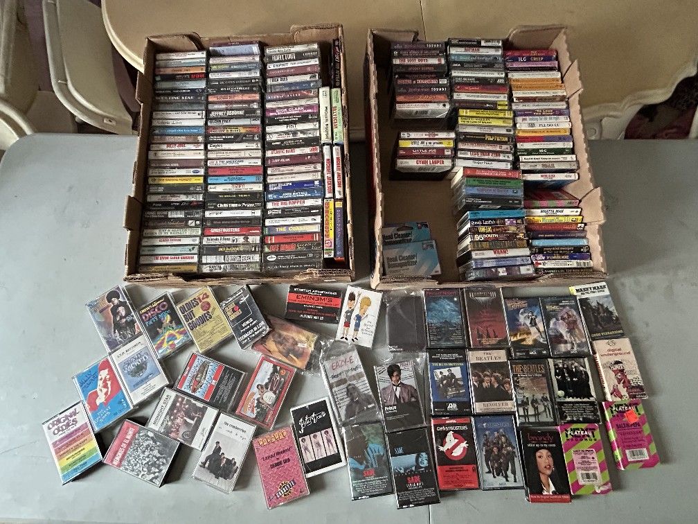 Cassette Tape Bulk Lot Rock HipHop Rap Funk Soul Oldies Horror