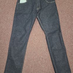 New NATIVE Kerrygold Promo Stretch Denim Jeans 38 x 32- Selvedge Irish Made Special Edition