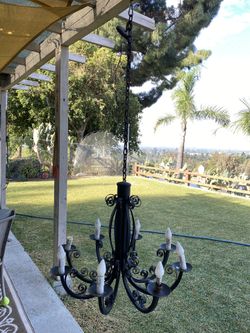 Iron chandelier