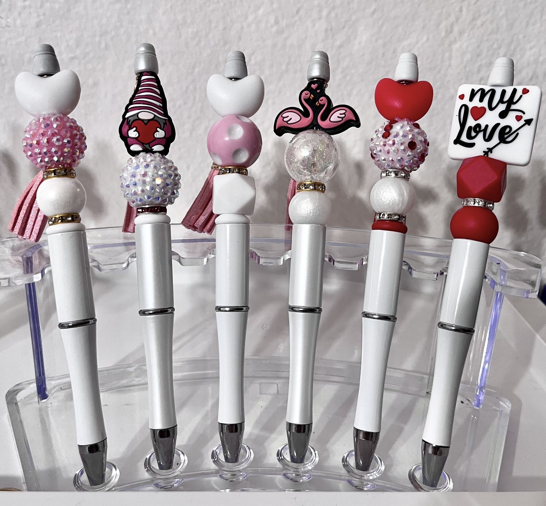 Silicone Bead Valentine’s Day Pens