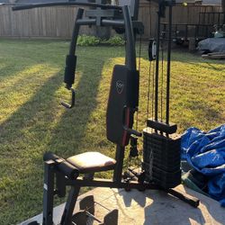 Mechanical Weight Set With Vertical Bench