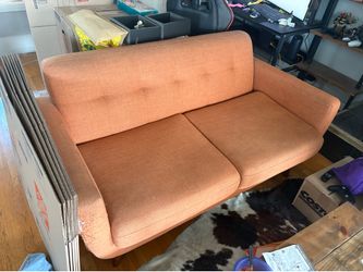 Orange loveseat FREE