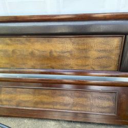 Wooden King Bed Frame 