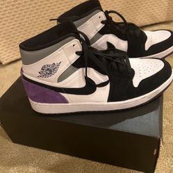 Jordan 1 Mid SE Purple - Size 11 Men Shoes 