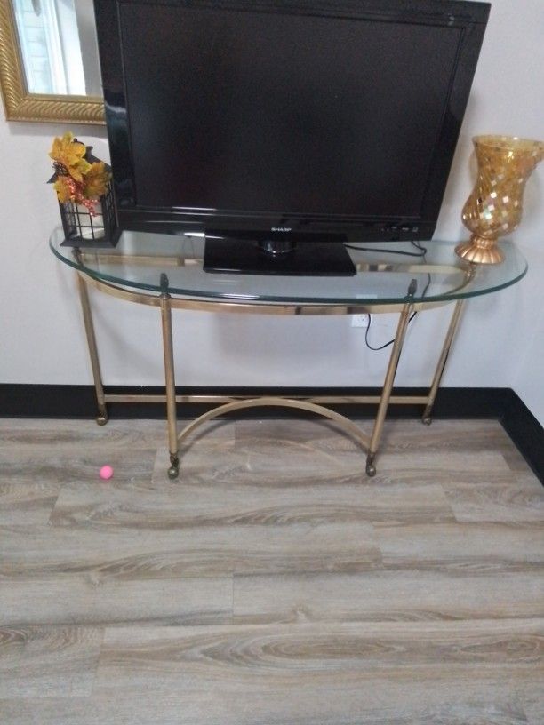 Glass Side Table
