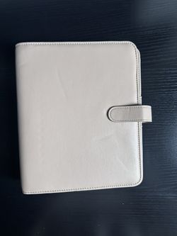 Franklin Covey Faux Leather Binder Snap Planner Brown Fits 5.5x8.5 Pages