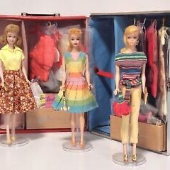 Vintage Barbie Lot #4 Ponytail Swirl Ponytail Midge w/Case Clothes & Accessories