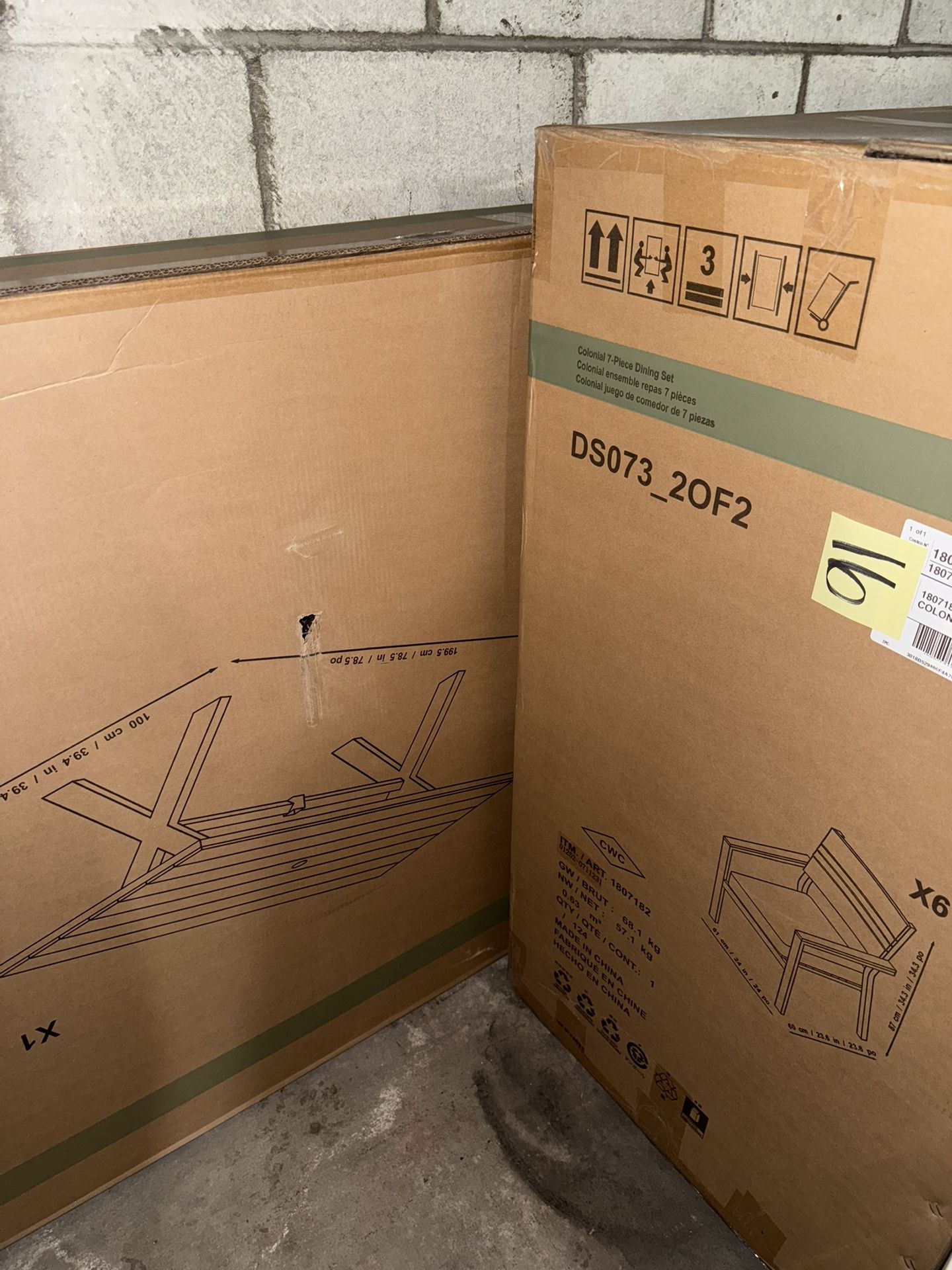 Sirio Colonial 7-piece Outdoor Patio Dining Set