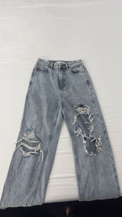 PacSun 90’s Boyfriend High-Waisted Distressed Jeans – Size 25