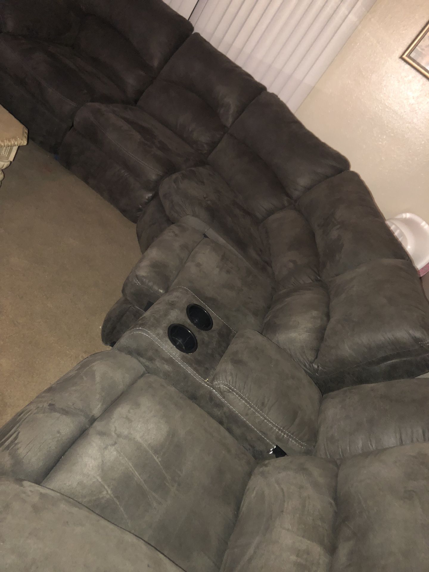 Nice “L” shape couches