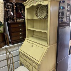 Antique Secretar drop leave desk and bookcase