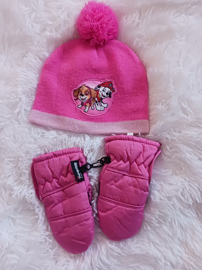 Toddler Beanie and  Mittens 