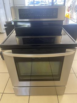 LG GLASS TOP STOVE STAINLESS STEEL