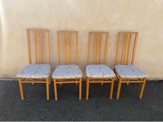 4 Italian High Back dining chairs