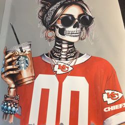 Bling Skully Girl DTF images