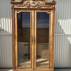 1890’s Century French Double Beveled Glass Armoire