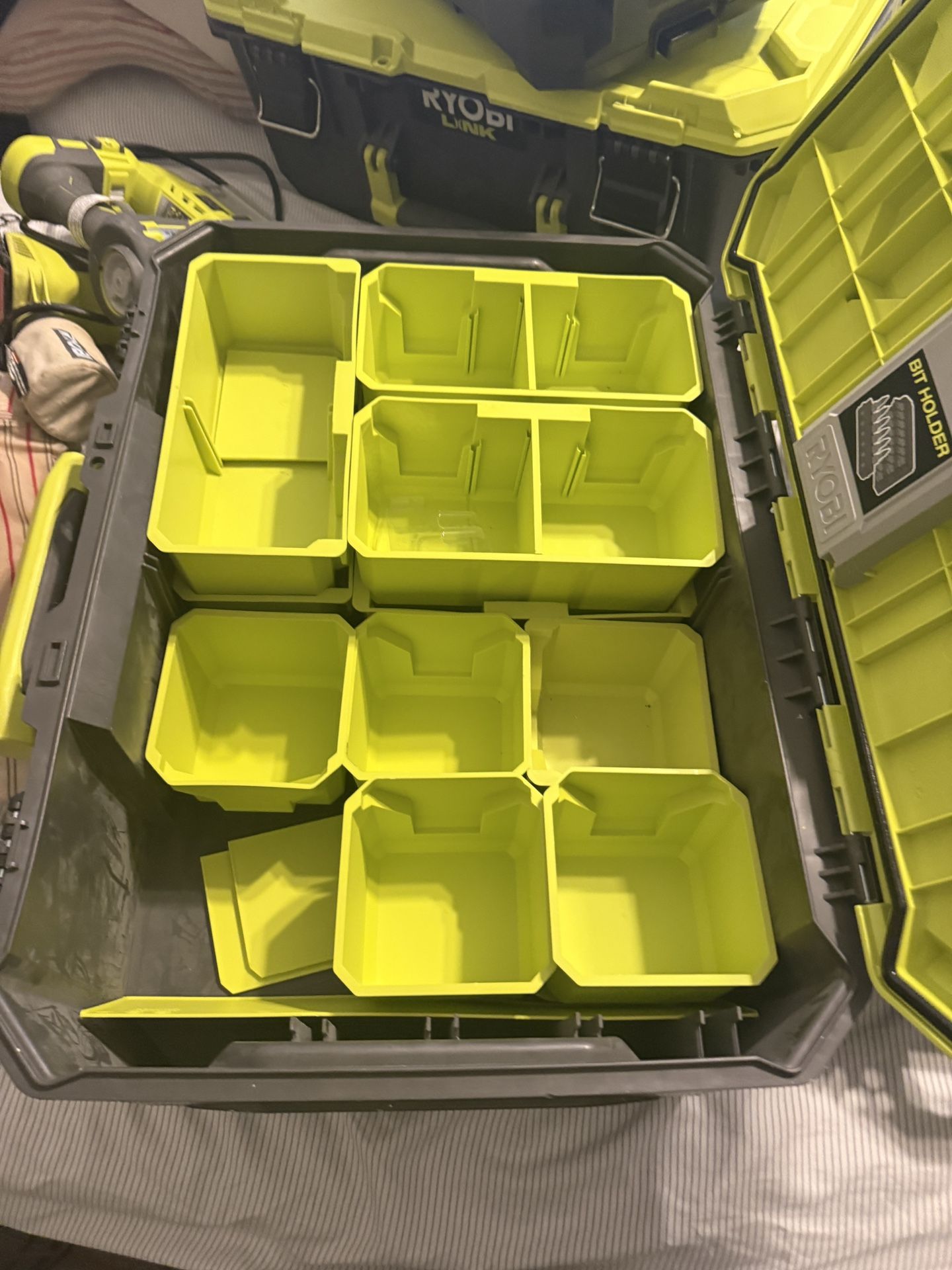 11 Ryobi Bins For Storage $5 each