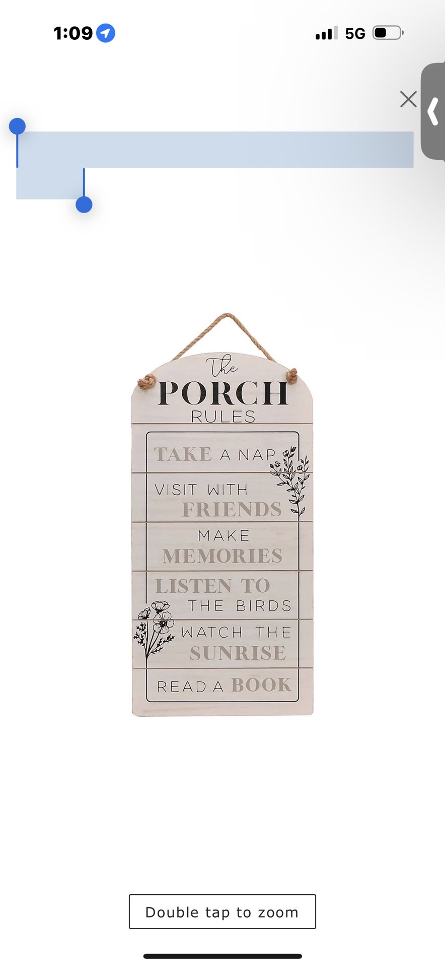 Porch Rules Outdoor Wall Decor, 15x30