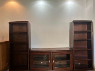 TV stand with two drawers on the sides,