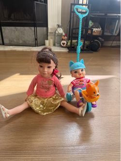 18” Doll and Baby Alive Doll