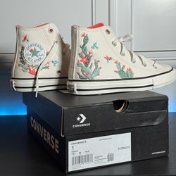 Converse Chuck Taylor All Star High Tops Succulent Hummingbird Youth Size 1