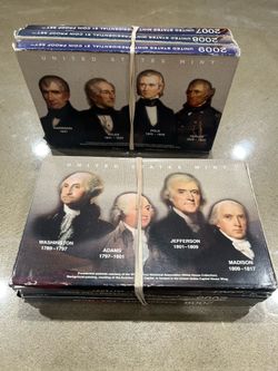 2x United States Mint Presidial $1 Coin Proof Set