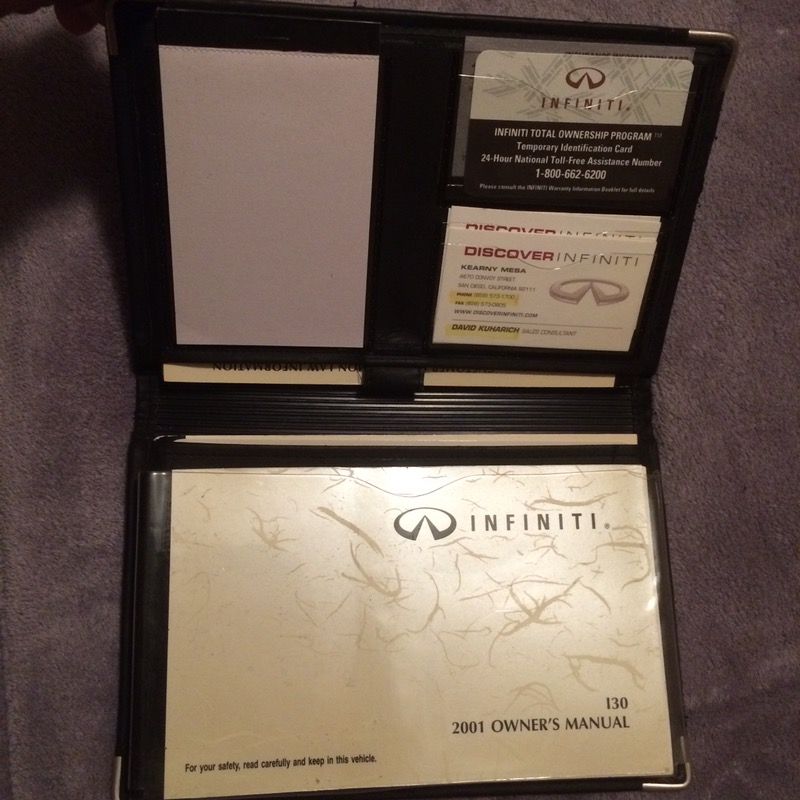 2001 Infiniti I30 Owners Manual