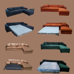 Brand NEW SECTIONAL COUCHES CHAISE LOVESEAT  SOFA  WITH SLEEPER 