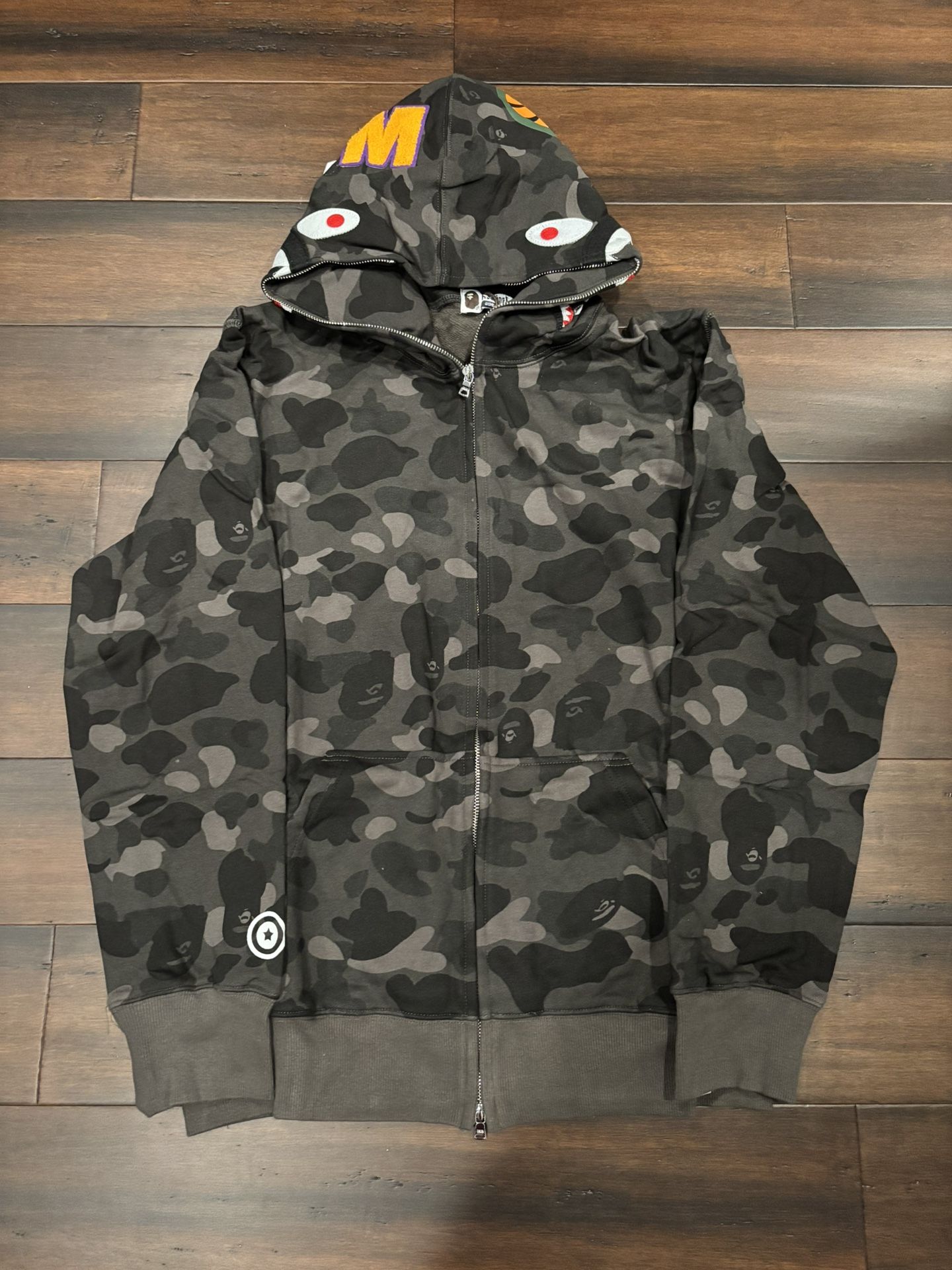 Black Bape Full Zip Hoodie
