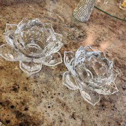 Glass Candle Holders