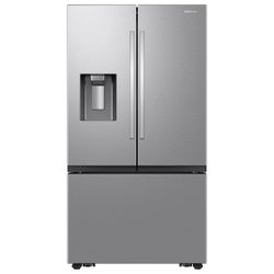 Samsung 31 cu. ft. Mega Capacity 3-Door French Door Refrigerator with Four Types of Ice in Stainless Steel $780